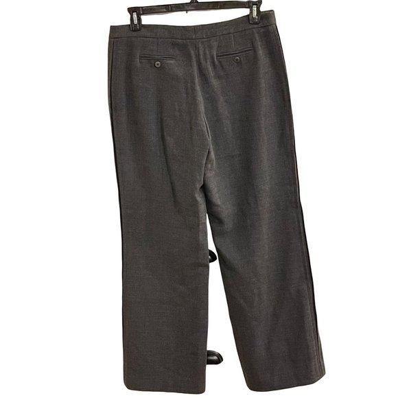 029 30 Armani Collezioni Dress Pants Suit Pants Straight Wool Zip Pockets pleat - Picture 4 of 7